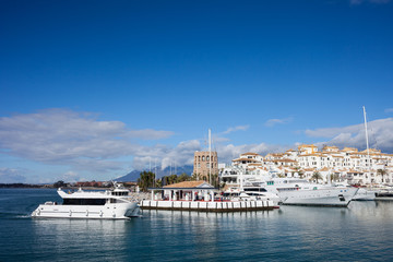 Puerto Banus Marina on Costa del Sol in Spain