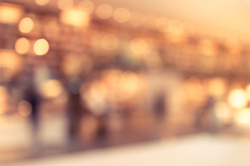 abstract defocused background of shopping mall, bokeh background