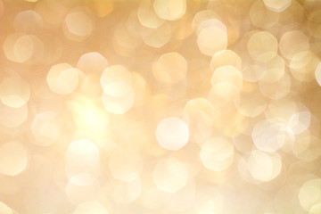 Gold Bokeh Background. The background with boke. Abstract texture. Color circles. Blurred