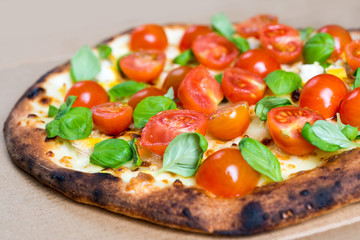 tasty pizza on a the table