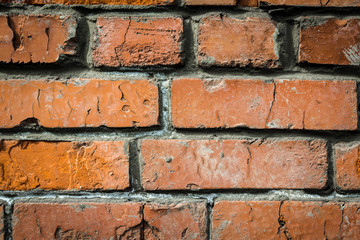 An old brick wall. Obstacles and misunderstandings.