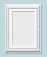 Vertical rectangular white frame a4