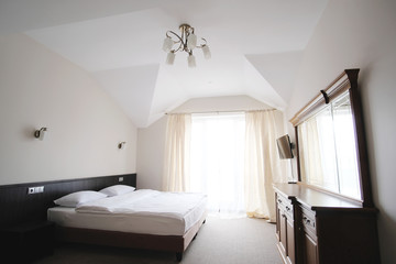 Interior of a hotel bedroom