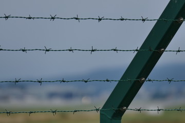 No Entry  - Stacheldrahtzaun - Barbed Wire