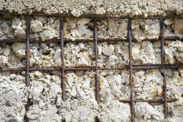 Background with the image of a concrete wall