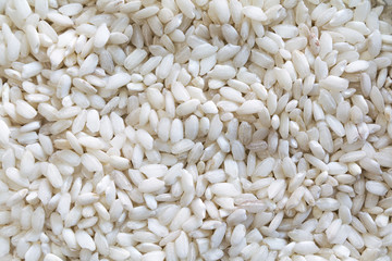 Arborio Rice Raw Overhead