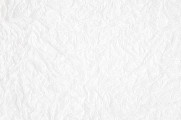 Crumpled white mulberry paper textured background, detail closed up