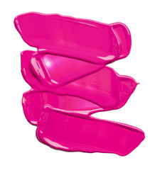 smear paint of cosmetic and beauty products. make up accessories