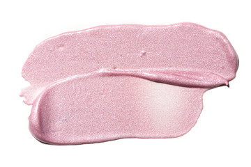 smear paint of cosmetic and beauty products