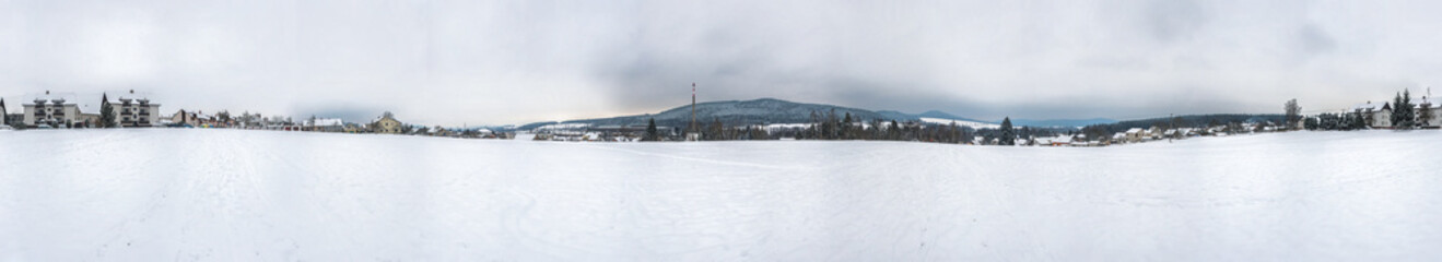 Obraz premium Postcard picture of the snow