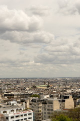 Fototapeta na wymiar Panoramic view of Paris from Montmartre