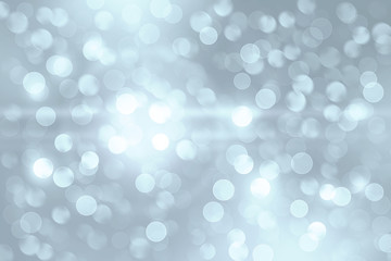 Abstract silver bokeh background