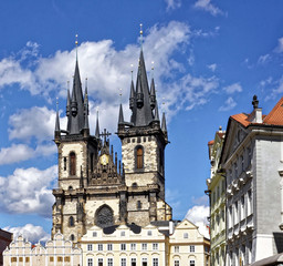 Fototapeta premium Twin monumental tower of church