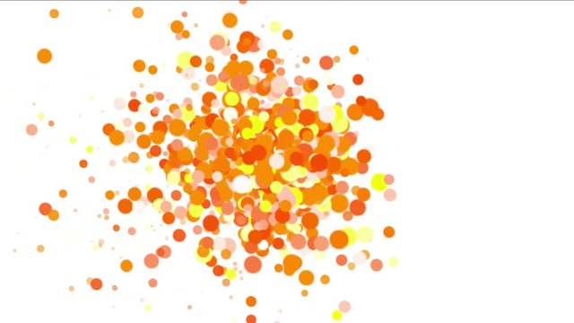4k Abstract explosions particle,bubble dust blister fireworks dots background.
