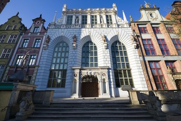 Artus Court at Long Market (part of Royal Route) in Gdańsk, Poland