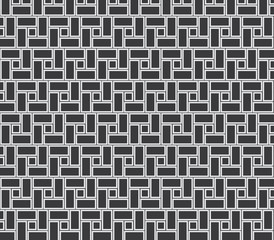 Abstract geometric black and white hipster fashion pattern