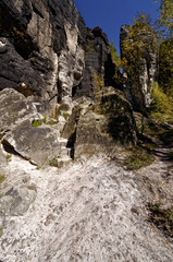Another shot of the rock with blue sky