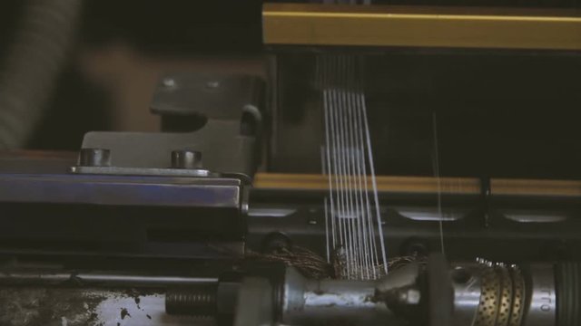 Manufacture Industrial Textiles Production Line with Automatic Weavers in a Factory