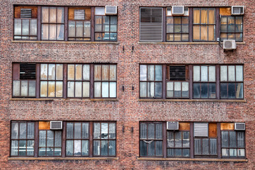new york manhattan condos old windows and ac machines