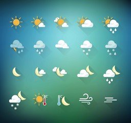 Obraz premium Weather icons