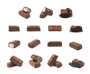 Chocolate confection candy isolated