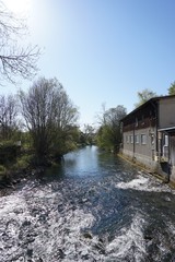 Obraz premium Stadtbild Giengen an der Benz am Fluss