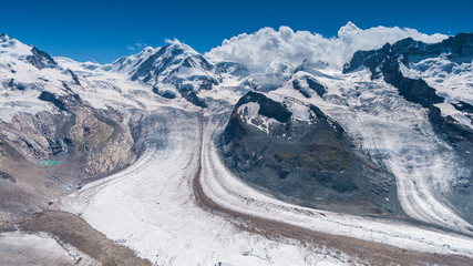 Alpine glaciers, Swiss Alps, Switzerland