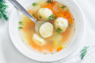 Matzoh ball soup