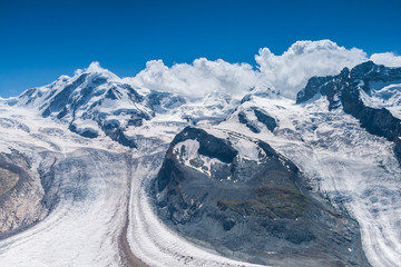 Fototapeta na wymiar Alpine glaciers, Swiss Alps, Switzerland