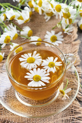 Obraz na płótnie Canvas Herbal chamomile tea