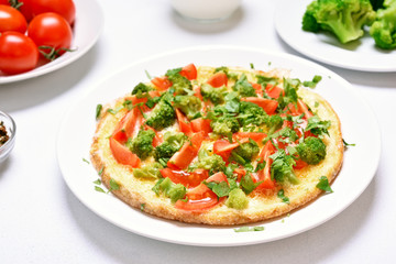 Omelet with vegetables