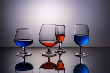 Beauty wine glasses