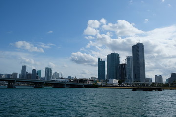 Fototapeta na wymiar Miami city skyline