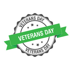 Veterans day stamp illustration