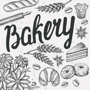 Bakery poster for restaurant.