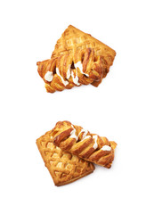 Sweet pastry buns isolated