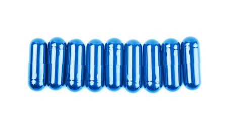 Pile of softgel capsule pills
