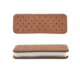 Ice cream sandwich isolated
