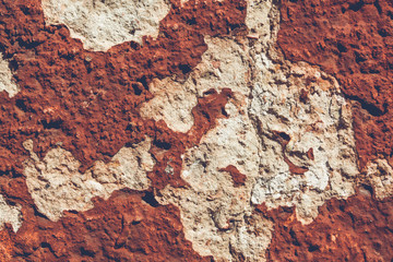 Closeup texture of cracked paint