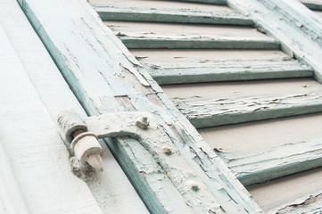 détail vieux volets en bois