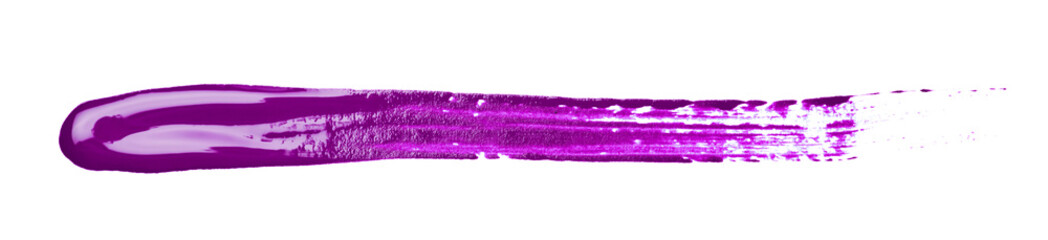 Line stroke of paint isolated