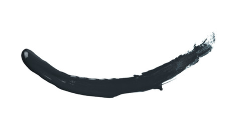 Line stroke of paint isolated