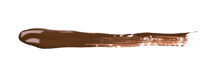 Line stroke of paint isolated