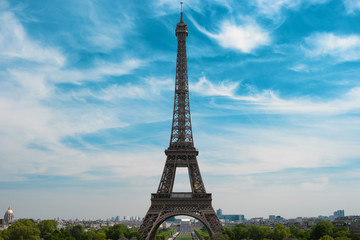 Eiffel Tower and skyline of Paris, France, Europe