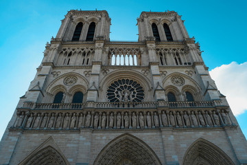 Fototapeta na wymiar Notre Dame de Paris Cathedral, Paris, France