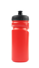 Plastic sport water bottle isolated