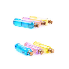 Composition of a few glass vials