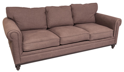 neutral brown contemporary sofa