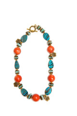 Elegant jewellery isolated on the whtie background