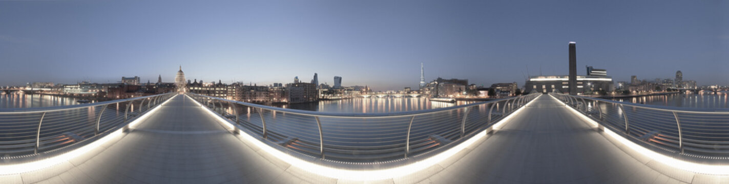 Millennium Bridge at night